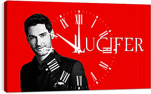 Часы картина - Люцифер. Lucifer Часы картина - Люцифер. Lucifer