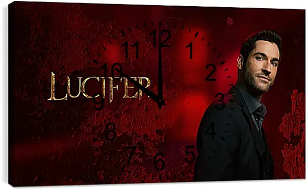 Часы картина - Люцифер. Lucifer Часы картина - Люцифер. Lucifer