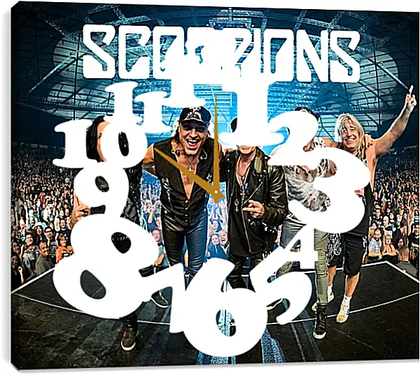 Часы картина - Скорпионс. Scorpions Часы картина - Скорпионс. Scorpions