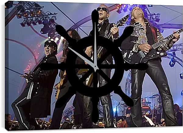Часы картина - Скорпионс. Scorpions Часы картина - Скорпионс. Scorpions
