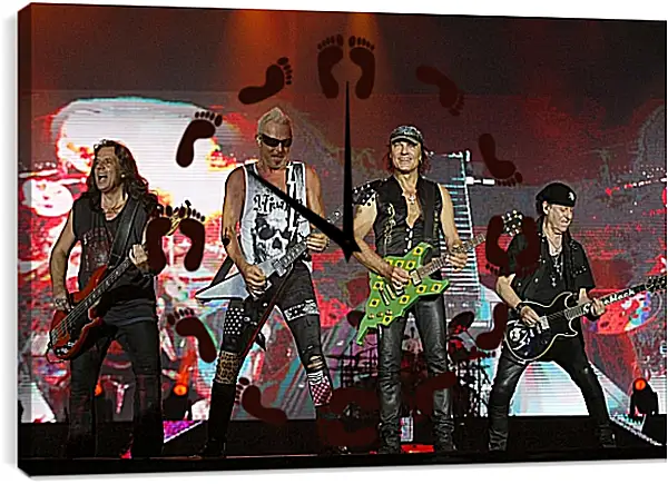 Часы картина - Скорпионс. Scorpions Часы картина - Скорпионс. Scorpions