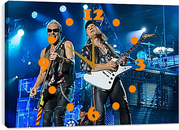 Часы картина - Скорпионс. Scorpions Часы картина - Скорпионс. Scorpions