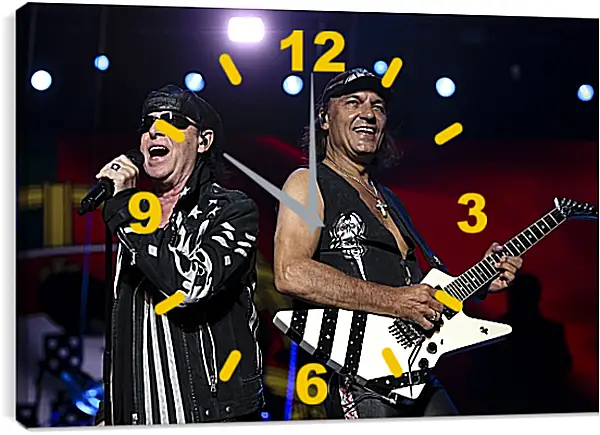 Часы картина - Скорпионс. Scorpions Часы картина - Скорпионс. Scorpions