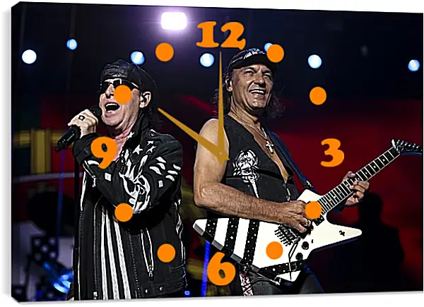 Часы картина - Скорпионс. Scorpions Часы картина - Скорпионс. Scorpions