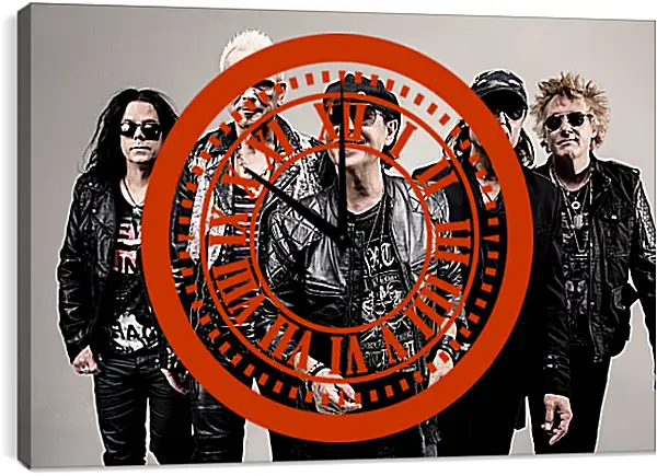 Часы картина - Скорпионс. Scorpions Часы картина - Скорпионс. Scorpions