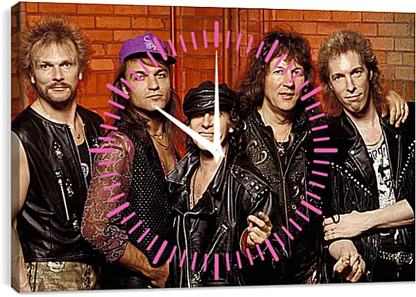 Часы картина - Скорпионс. Scorpions Часы картина - Скорпионс. Scorpions