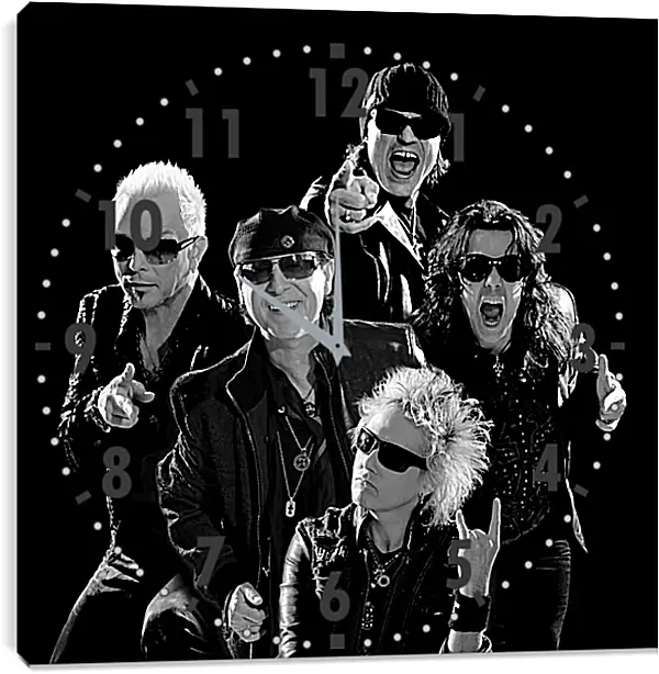 Часы картина - Скорпионс. Scorpions Часы картина - Скорпионс. Scorpions