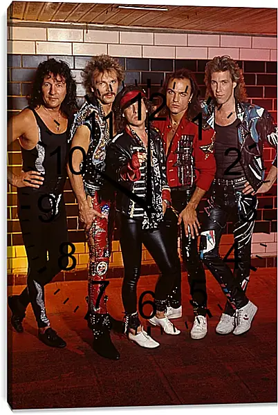 Часы картина - Скорпионс. Scorpions Часы картина - Скорпионс. Scorpions