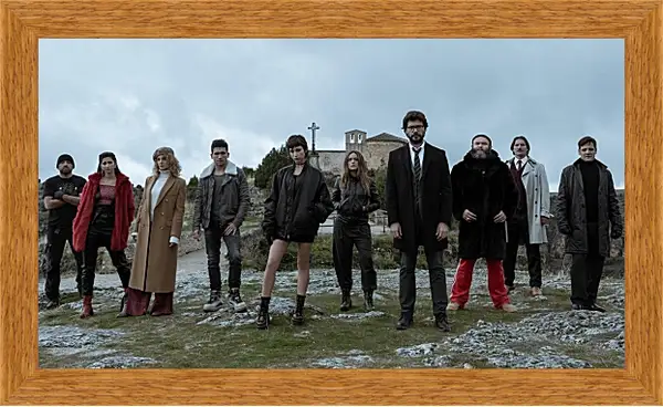 Картина в раме - Бумажный дом. La casa de papel Картина в раме - Бумажный дом. La casa de papel