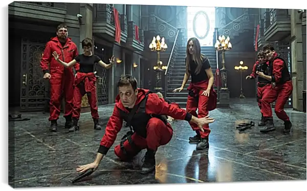 Постер на подрамнике - Бумажный дом. La casa de papel Постер на подрамнике - Бумажный дом. La casa de papel