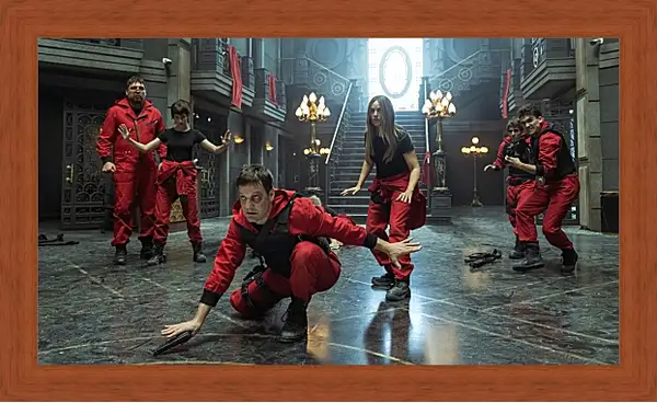 Картина в раме - Бумажный дом. La casa de papel Картина в раме - Бумажный дом. La casa de papel