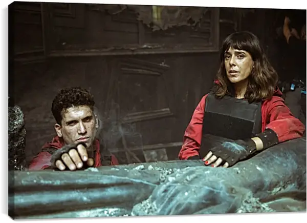 Постер на подрамнике - Бумажный дом. La casa de papel Постер на подрамнике - Бумажный дом. La casa de papel