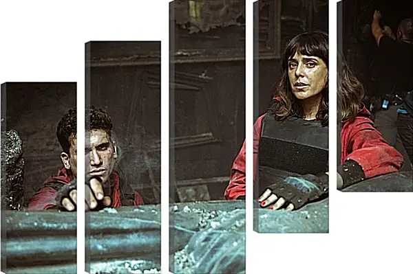 Модульная картина - Бумажный дом. La casa de papel Модульная картина - Бумажный дом. La casa de papel