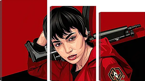 Модульная картина - Бумажный дом. La casa de papel Модульная картина - Бумажный дом. La casa de papel