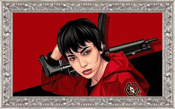 Картина в раме - Бумажный дом. La casa de papel Картина в раме - Бумажный дом. La casa de papel