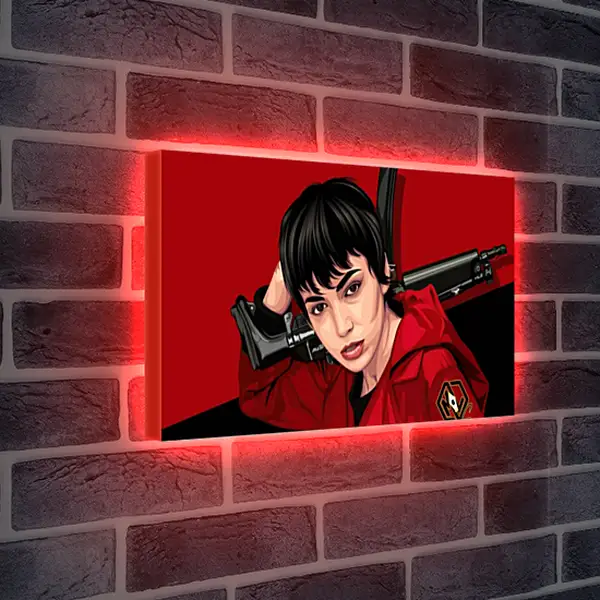 Лайтбокс световая панель - Бумажный дом. La casa de papel Лайтбокс световая панель - Бумажный дом. La casa de papel