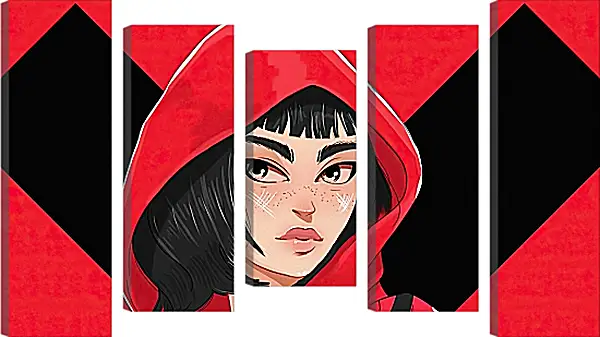 Модульная картина - Бумажный дом. La casa de papel Модульная картина - Бумажный дом. La casa de papel