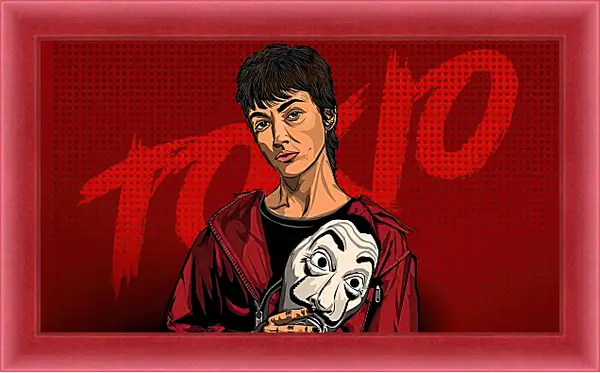 Картина в раме - Бумажный дом. La casa de papel Картина в раме - Бумажный дом. La casa de papel