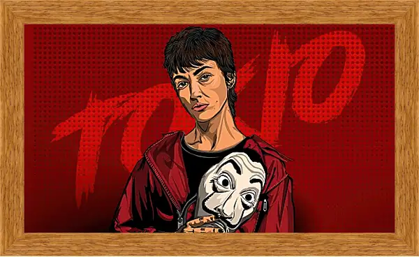 Картина в раме - Бумажный дом. La casa de papel Картина в раме - Бумажный дом. La casa de papel