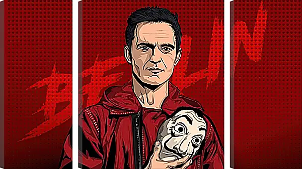 Модульная картина - Бумажный дом. La casa de papel Модульная картина - Бумажный дом. La casa de papel