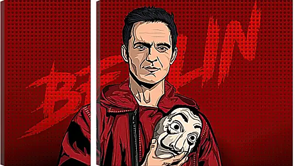 Модульная картина - Бумажный дом. La casa de papel Модульная картина - Бумажный дом. La casa de papel