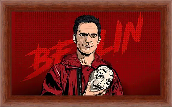 Картина в раме - Бумажный дом. La casa de papel Картина в раме - Бумажный дом. La casa de papel