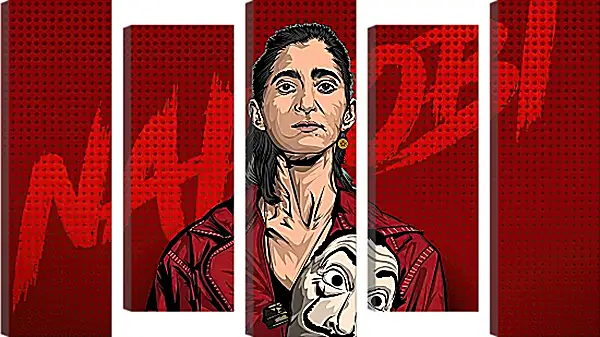 Модульная картина - Бумажный дом. La casa de papel Модульная картина - Бумажный дом. La casa de papel