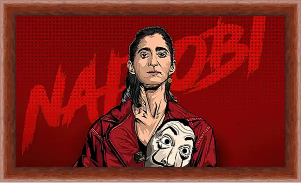 Картина в раме - Бумажный дом. La casa de papel Картина в раме - Бумажный дом. La casa de papel