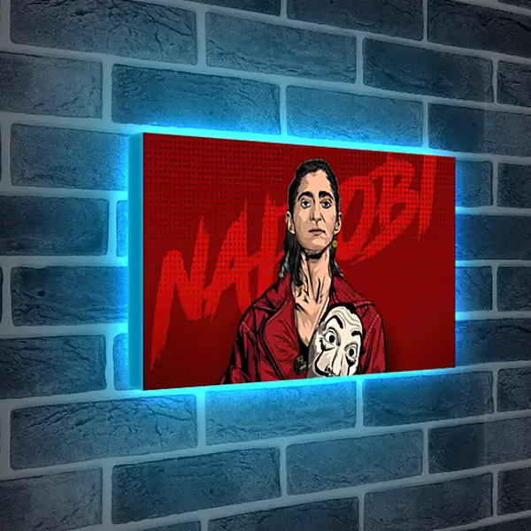 Лайтбокс световая панель - Бумажный дом. La casa de papel Лайтбокс световая панель - Бумажный дом. La casa de papel