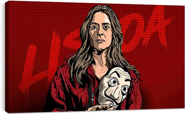 Постер на подрамнике - Бумажный дом. La casa de papel Постер на подрамнике - Бумажный дом. La casa de papel