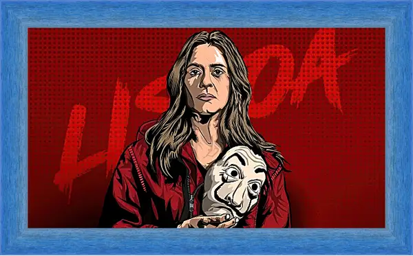 Картина в раме - Бумажный дом. La casa de papel Картина в раме - Бумажный дом. La casa de papel