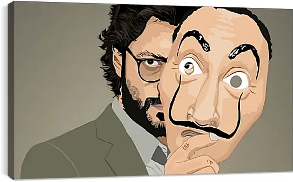 Постер на подрамнике - Бумажный дом. La casa de papel Постер на подрамнике - Бумажный дом. La casa de papel