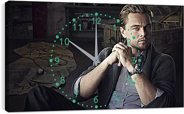 Часы картина - Леонардо Ди Каприо. Leonardo DiCaprio Часы картина - Леонардо Ди Каприо. Leonardo DiCaprio