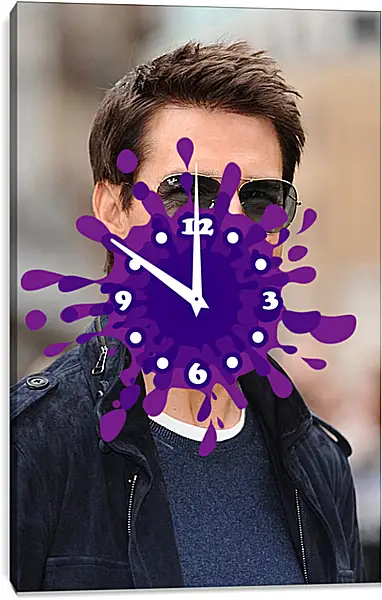 Часы картина - Том Круз. Tom Cruise Часы картина - Том Круз. Tom Cruise