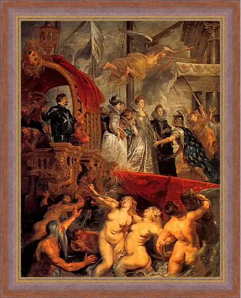 Картина в раме - Le Debarquement de la reine a Marseille. Питер Пауль Рубенс Картина в раме - Le Debarquement de la reine a Marseille. Питер Пауль Рубенс