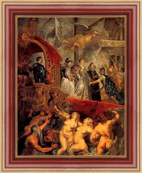 Картина в раме - Le Debarquement de la reine a Marseille Картина в раме - Le Debarquement de la reine a Marseille