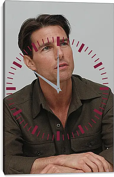 Часы картина - Том Круз. Tom Cruise Часы картина - Том Круз. Tom Cruise