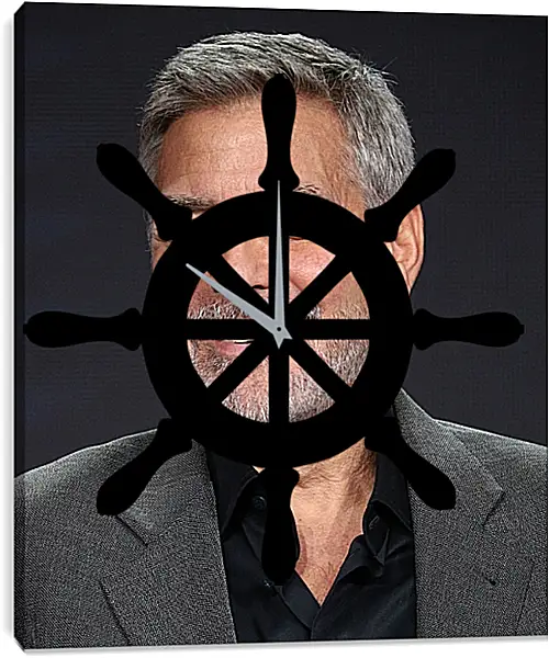 Часы картина - Джордж Клуни. George Clooney Часы картина - Джордж Клуни. George Clooney