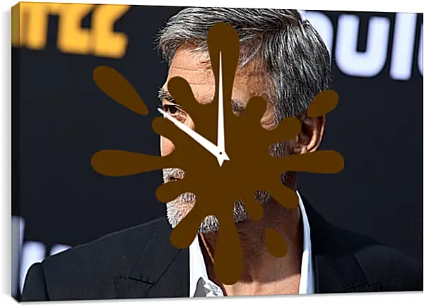 Часы картина - Джордж Клуни. George Clooney Часы картина - Джордж Клуни. George Clooney