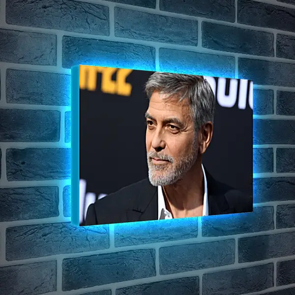 Лайтбокс световая панель - Джордж Клуни. George Clooney Лайтбокс световая панель - Джордж Клуни. George Clooney
