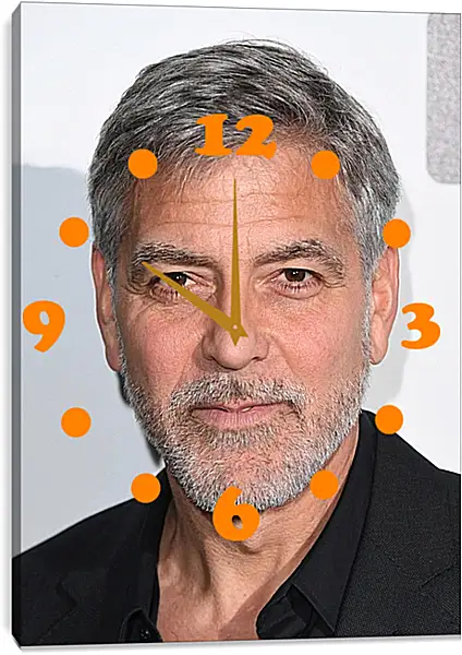 Часы картина - Джордж Клуни. George Clooney Часы картина - Джордж Клуни. George Clooney