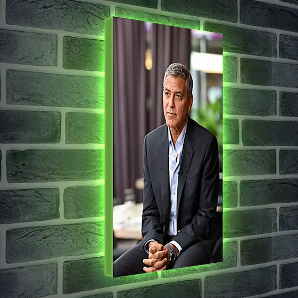 Лайтбокс световая панель - Джордж Клуни. George Clooney Лайтбокс световая панель - Джордж Клуни. George Clooney