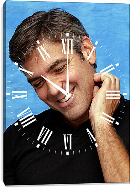 Часы картина - Джордж Клуни. George Clooney Часы картина - Джордж Клуни. George Clooney