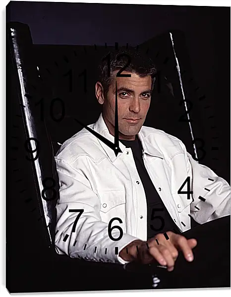 Часы картина - Джордж Клуни. George Clooney Часы картина - Джордж Клуни. George Clooney