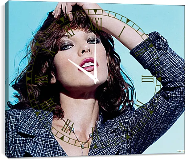 Часы картина - Милла Йовович. Milla Jovovich Часы картина - Милла Йовович. Milla Jovovich