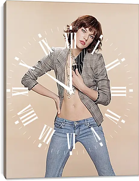 Часы картина - Милла Йовович. Milla Jovovich Часы картина - Милла Йовович. Milla Jovovich