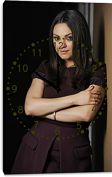 Часы картина - Мила Кунис. Mila Kunis Часы картина - Мила Кунис. Mila Kunis
