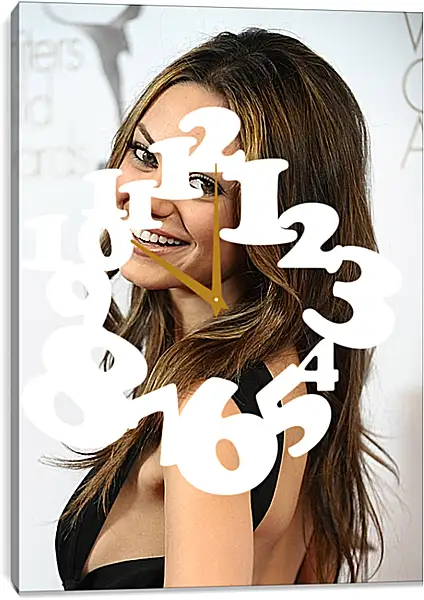Часы картина - Мила Кунис. Mila Kunis Часы картина - Мила Кунис. Mila Kunis