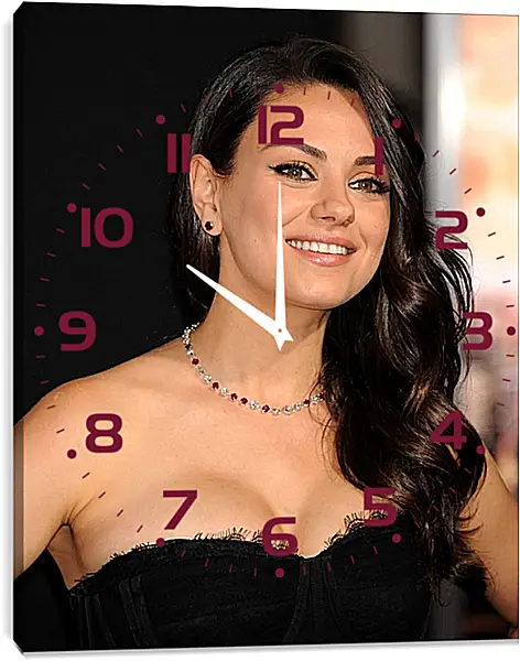 Часы картина - Мила Кунис. Mila Kunis Часы картина - Мила Кунис. Mila Kunis