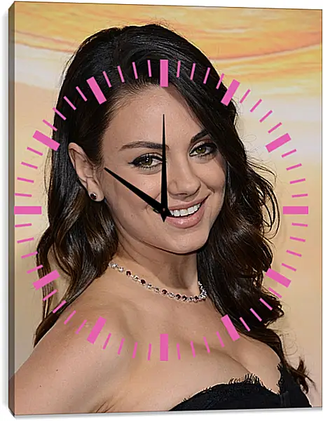 Часы картина - Мила Кунис. Mila Kunis Часы картина - Мила Кунис. Mila Kunis